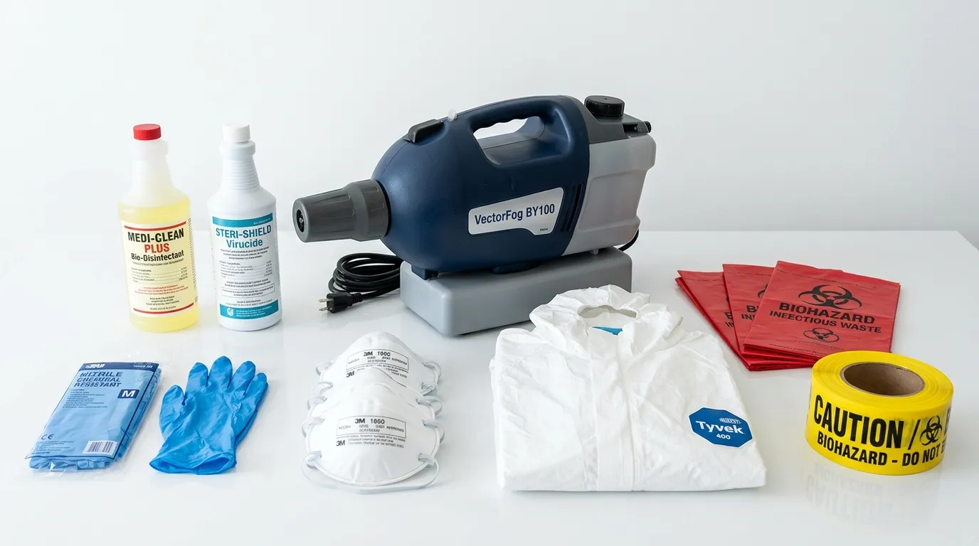 Professional biohazard remediation crew working in Pine Island Ridge